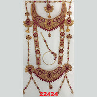 Crescent Creation Austrian Stone Bridal Jewellery Set