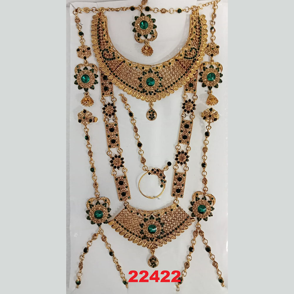 Crescent Creation Austrian Stone Bridal Jewellery Set