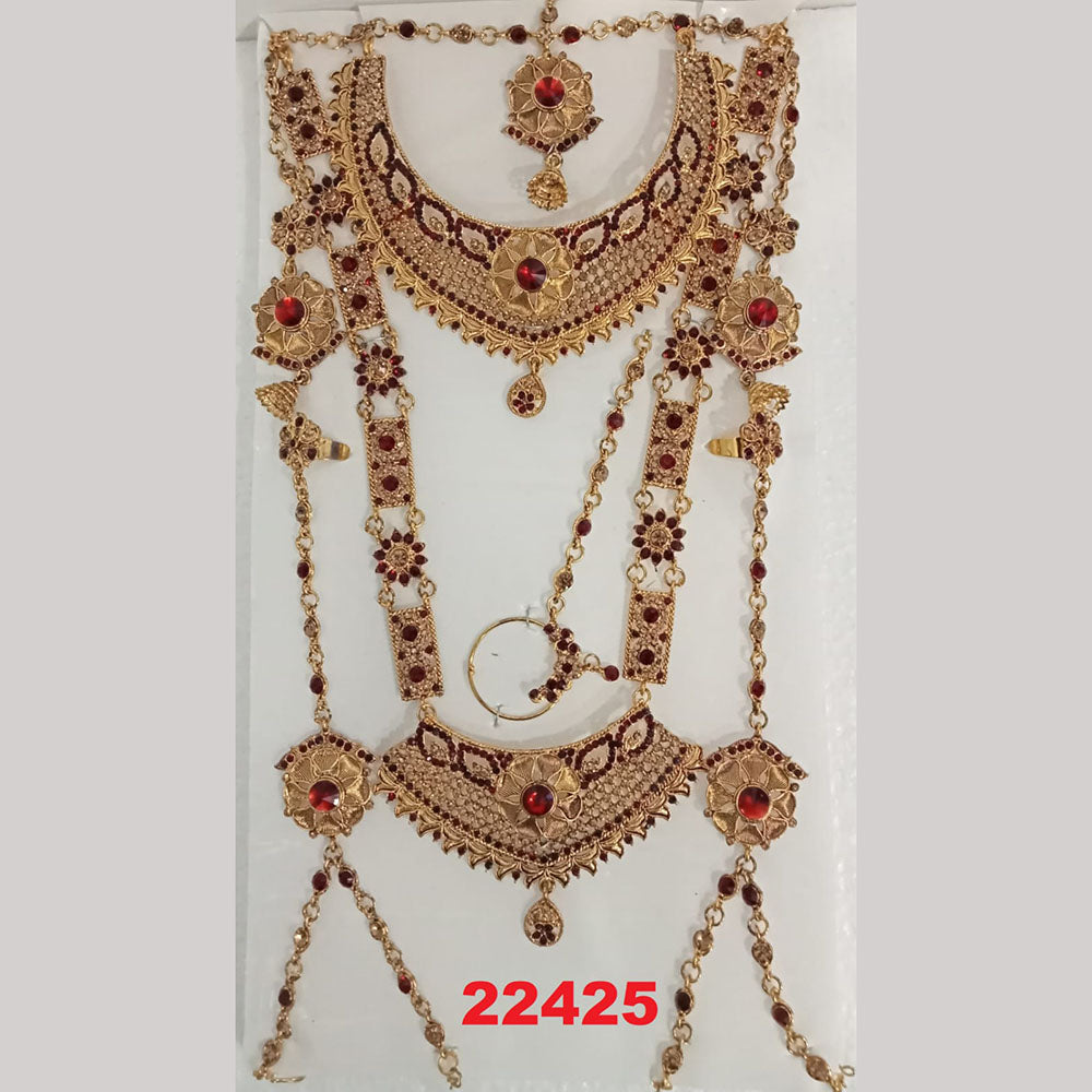 Crescent Creation Austrian Stone Bridal Jewellery Set