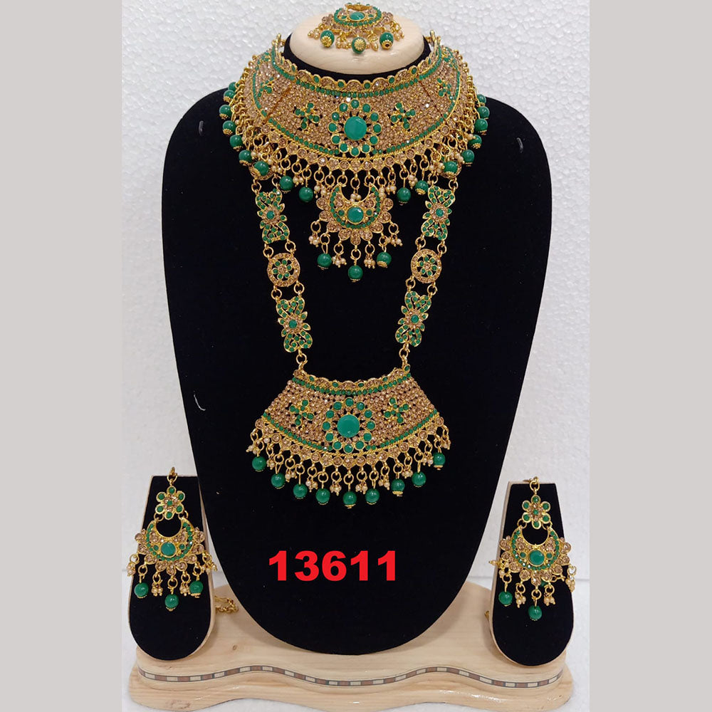 Crescent Creation Austrian Stone Bridal Jewellery Set