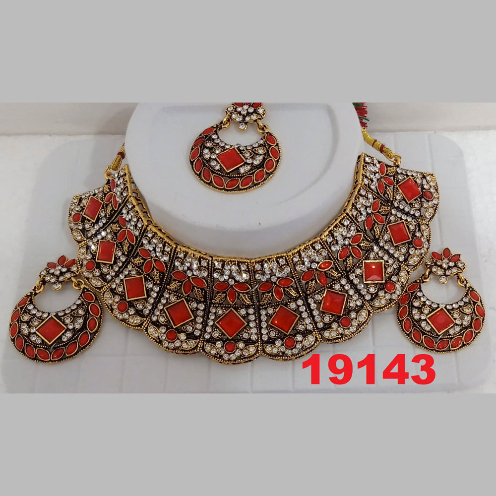 Crescent Creation Austrian Stone Necklace Set