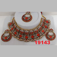 Crescent Creation Austrian Stone Necklace Set