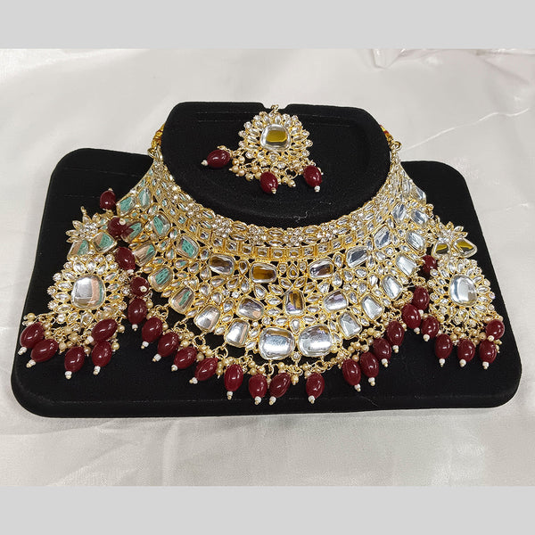 Matchit Kundan Stone Traditional Choker Set - JW-11471081MR