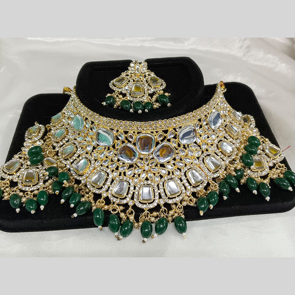 Matchit Kundan Stone Traditional Choker Set - JW-11471082GR