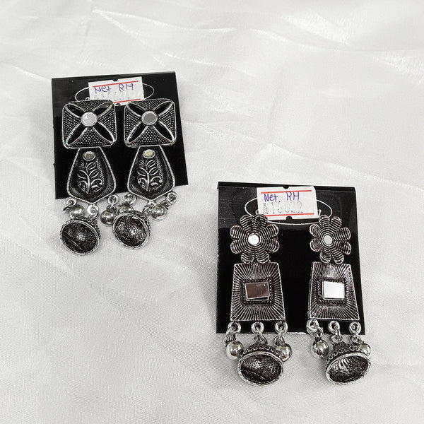 Matchit Oxidised Plated Earrings Combo - JW-11471087OX