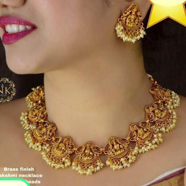 Raj Creations Gold Plated Necklace Set