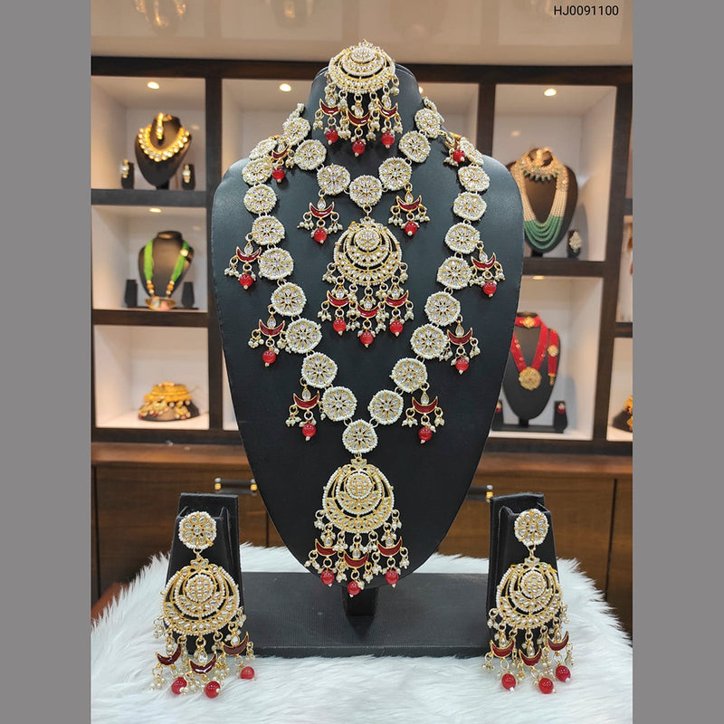 Raj Creations Kundan Stone Bridal Set