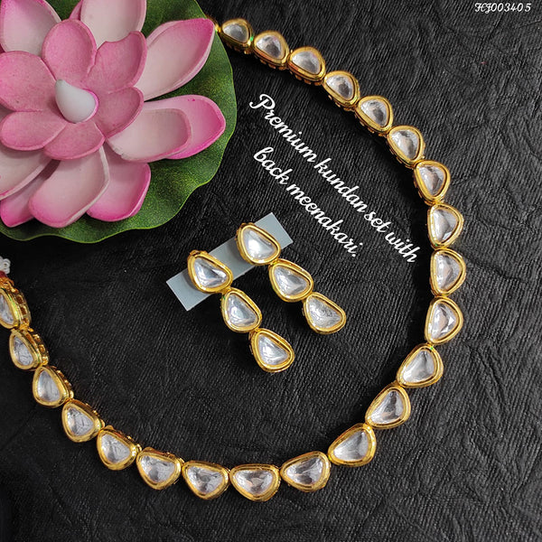 Raj Creations Kundan Stone Choker Necklace Set