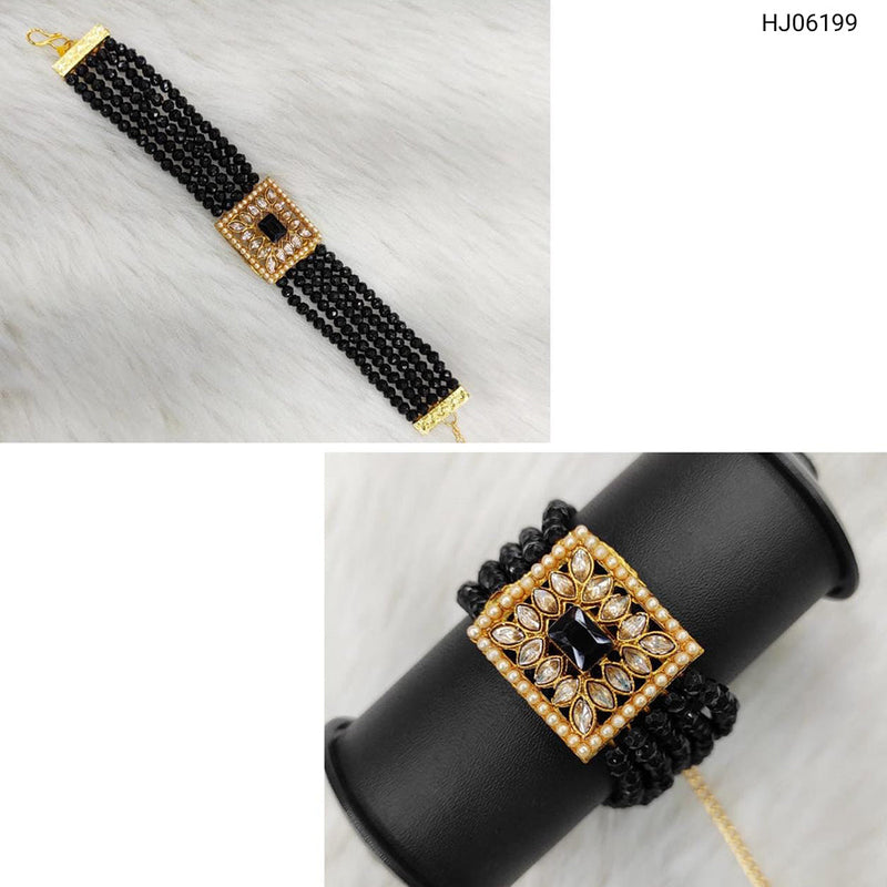 Raj Creations Gold Plated Crystal Stone Bracelets