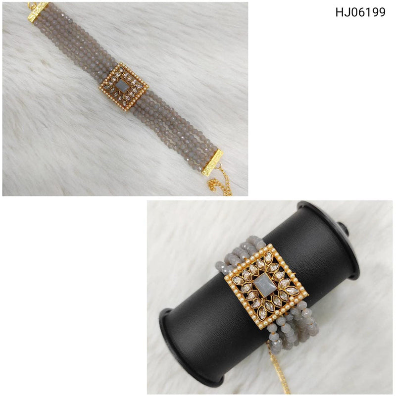 Raj Creations Gold Plated Crystal Stone Bracelets
