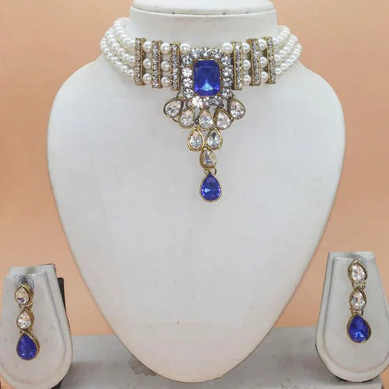 Raj Creation Kundan Choker Necklace Set
