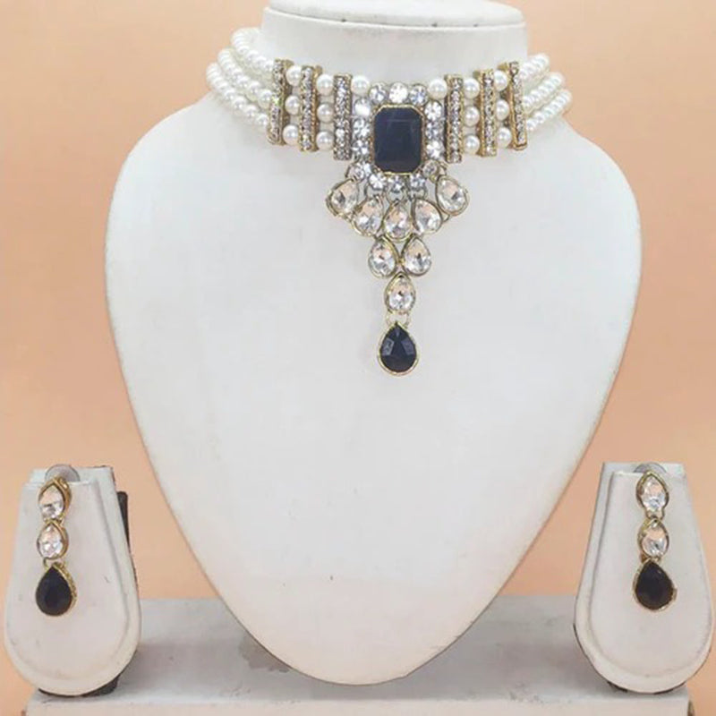 Raj Creation Kundan Choker Necklace Set