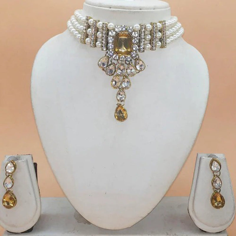 Raj Creation Kundan Choker Necklace Set