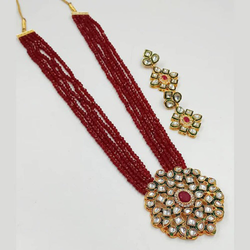 Raj Creation Kundan Long Necklace Set