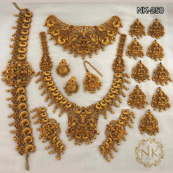 Sangita Creation Gold Plated Bridal Set