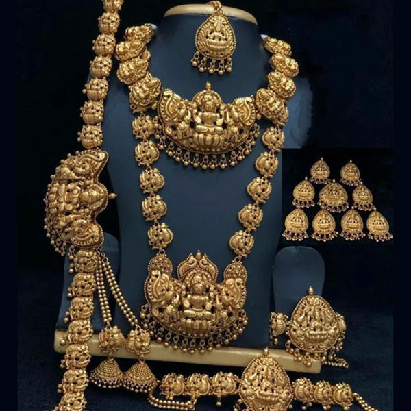 Sangita Creation Gold Plated Bridal Set