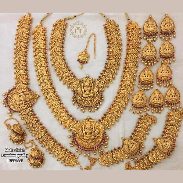 Sangita Creation Gold Plated Bridal Set