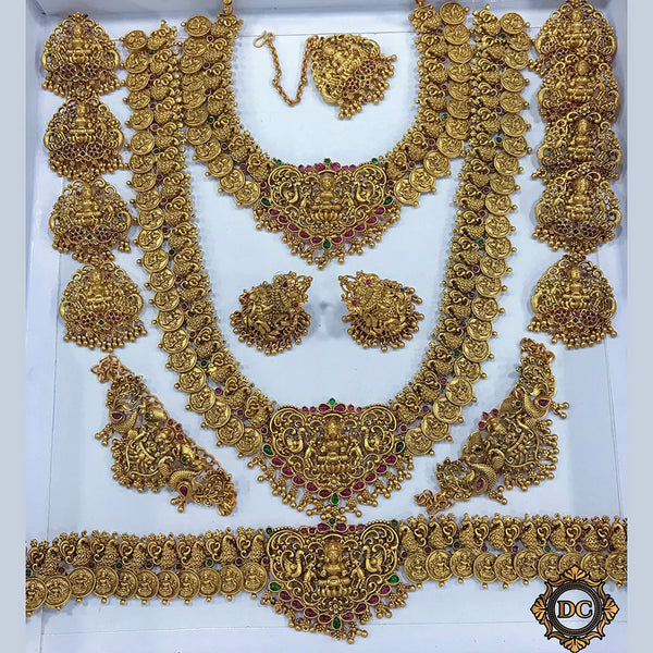 Sangita Creation Gold Plated Bridal Set