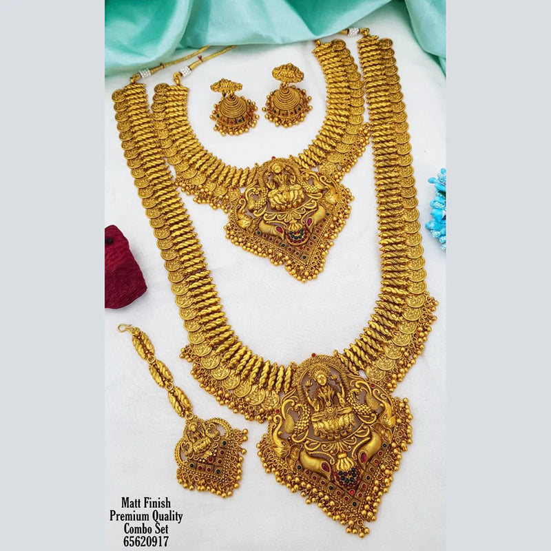 Sangita Creation Gold Plated Bridal Set