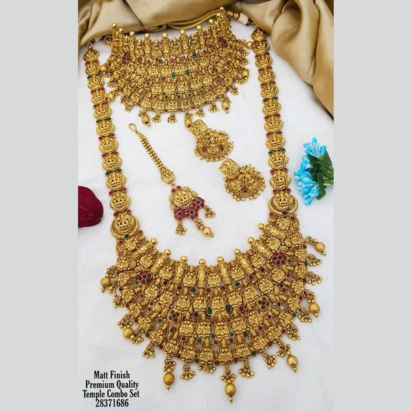 Sangita Creation Gold Plated Bridal Set