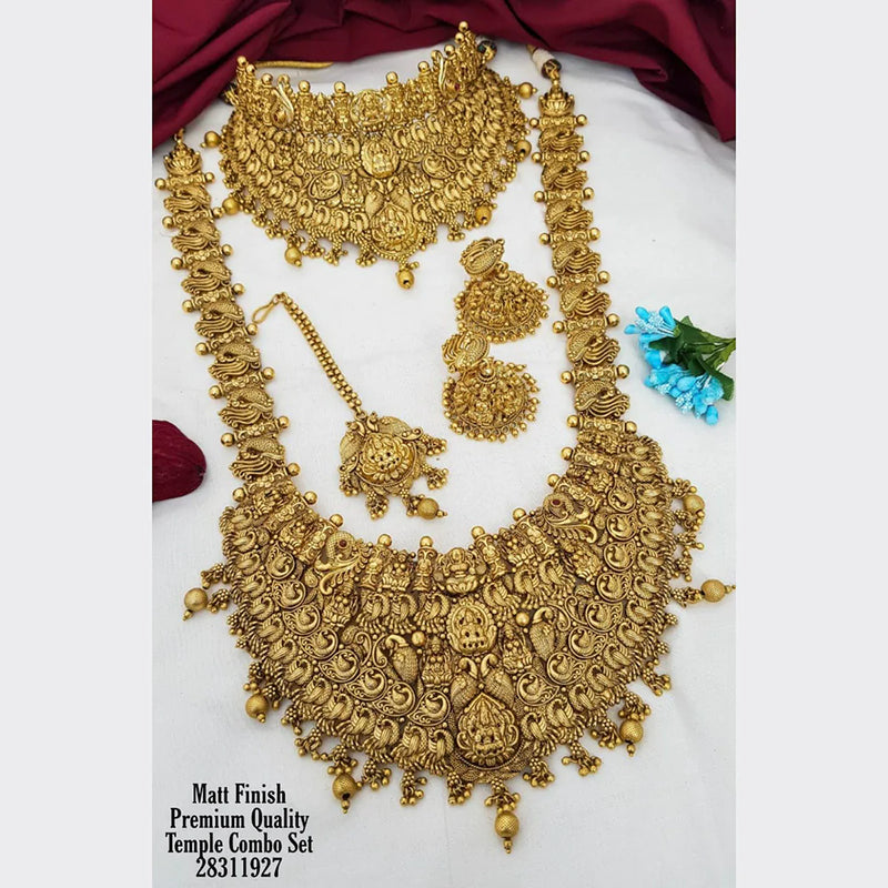 Sangita Creation Gold Plated Bridal Set