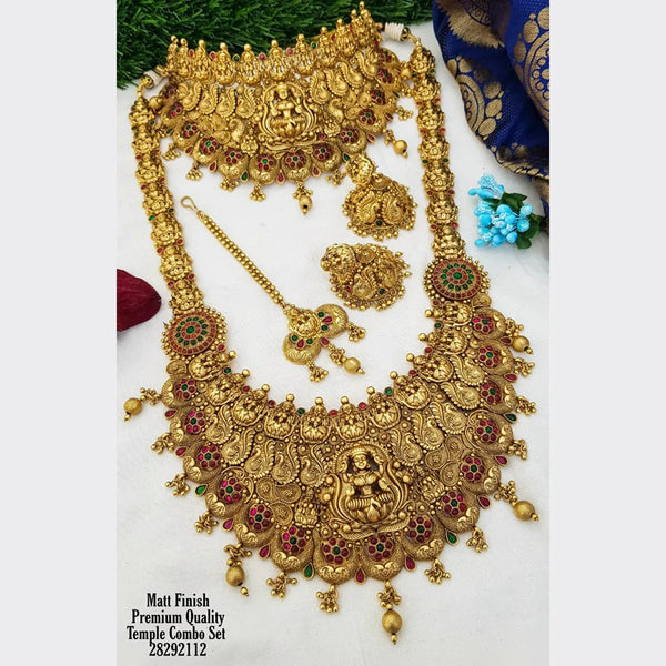 Sangita Creation Gold Plated Bridal Set