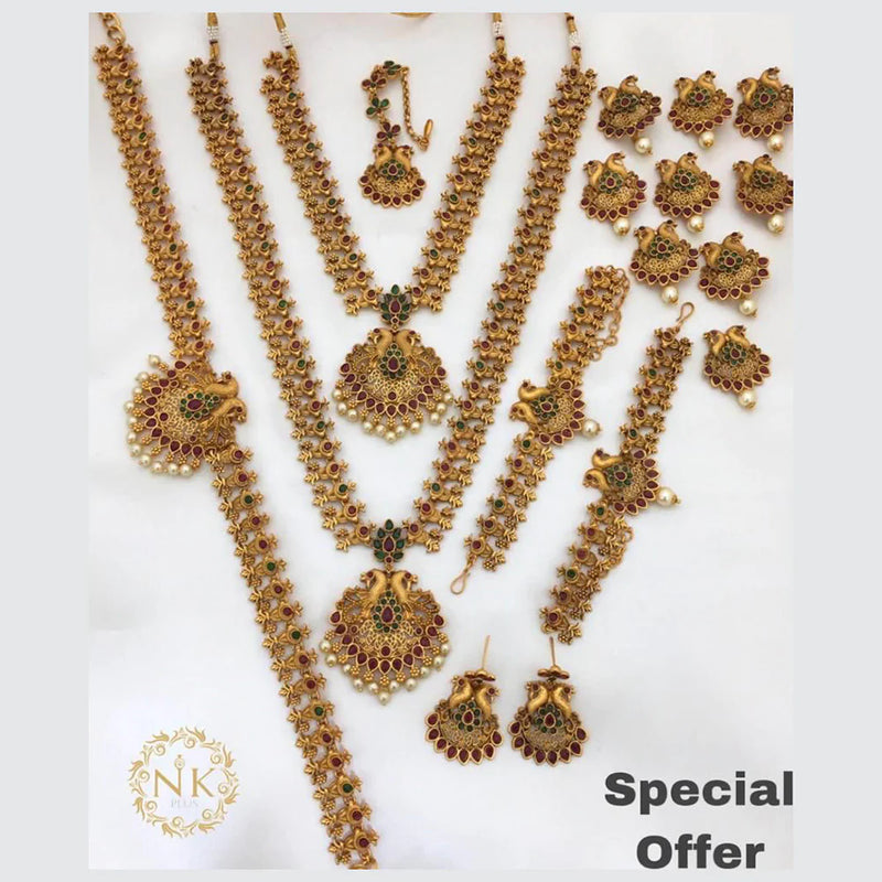 Sangita Creation Gold Plated Bridal Set