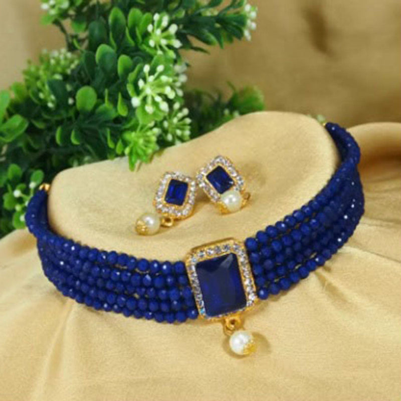 Shrishti Fashion Gold Plated Choker Necklace Set