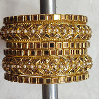 Kiran Bangles Kundan Stone Bangles Set