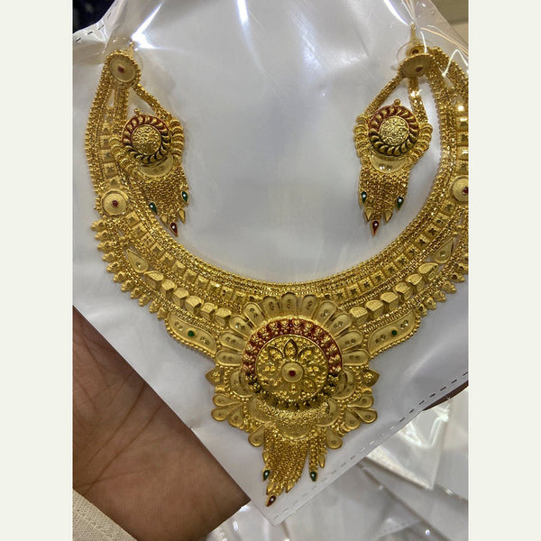 The Jangid Arts Forming Gold Plated Necklace Set