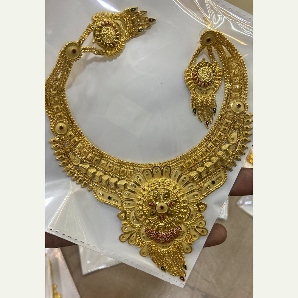 The Jangid Arts Forming Gold Plated Necklace Set