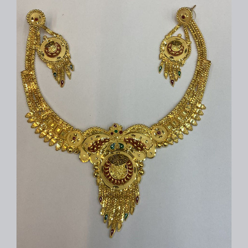 The Jangid Arts Gold Plated Necklace Set