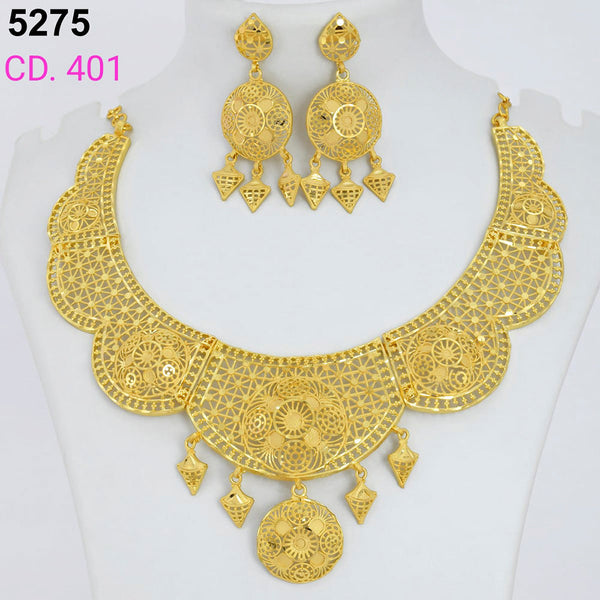 MR Jewellery Forming Gold Plated Necklace Set