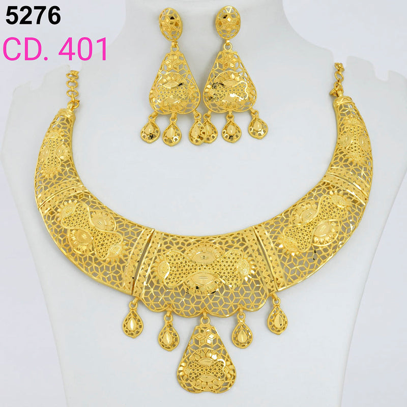 MR Jewellery Forming Gold Plated Necklace Set