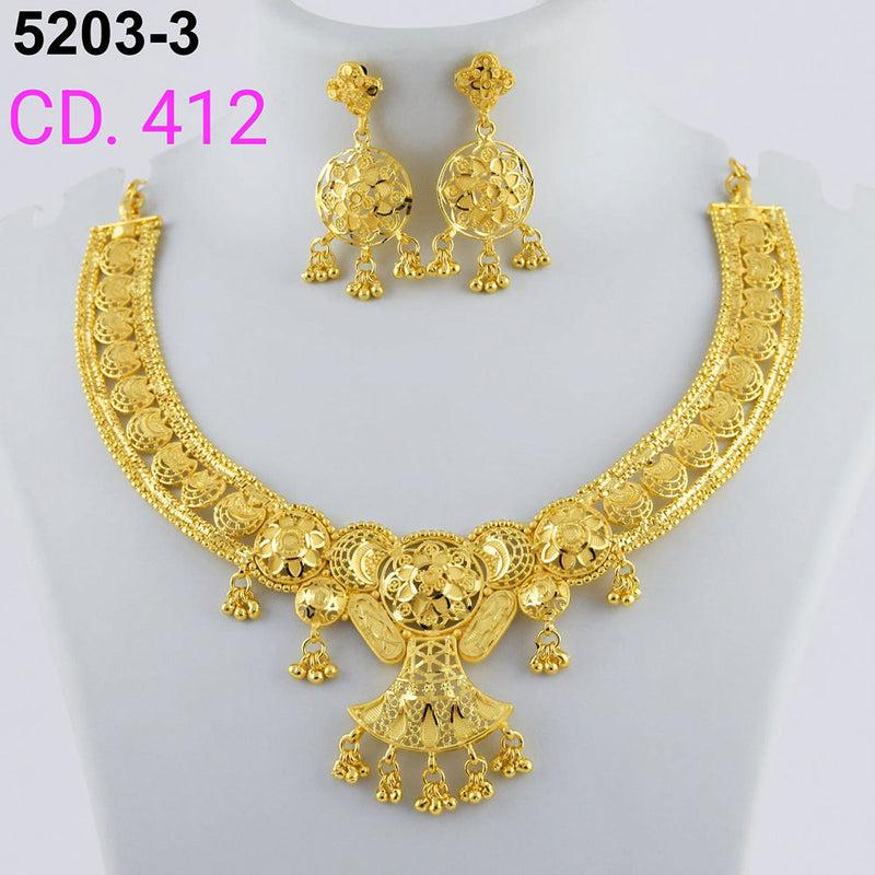 MR Jewellery Forming Gold Plated Necklace Set