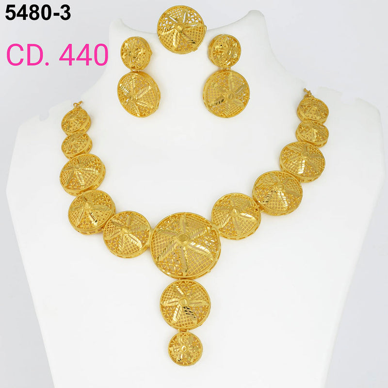 MR Jewellery Forming Gold Plated Necklace Set