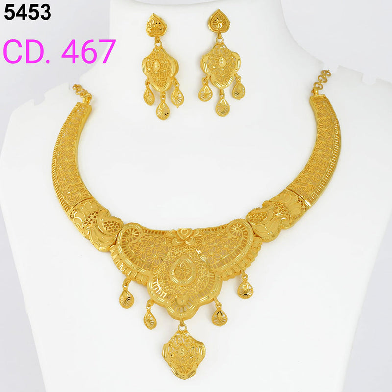 MR Jewellery Forming Gold Plated Necklace Set