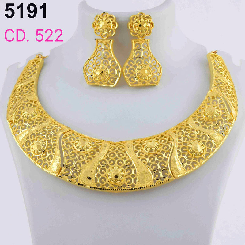 MR Jewellery Forming Gold Plated Necklace Set