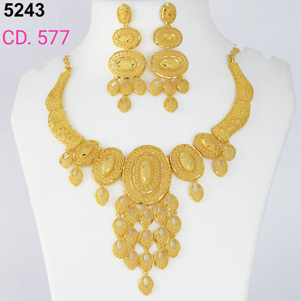 MR Jewellery Forming Gold Plated Necklace Set