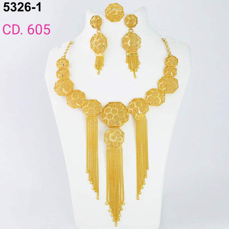 MR Jewellery Forming Gold Plated Necklace Set