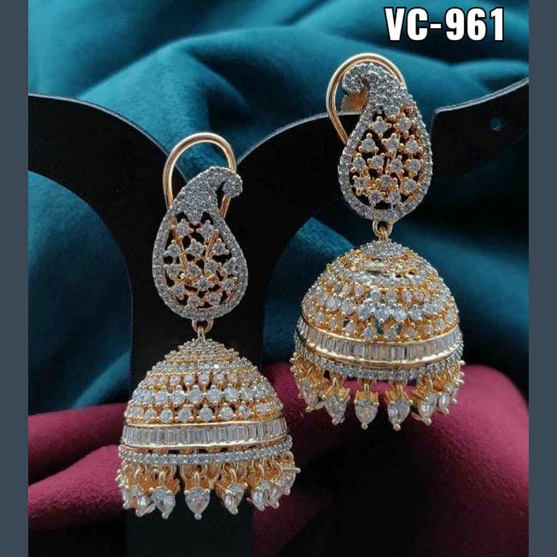 Amazon.com: Bindhani AD Stone Indian Bollywood Style Small Jhumki Jhumka  Earrings For Women & Teenage Girls: Clothing, Shoes & Jewelry