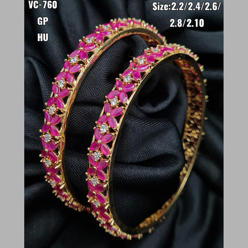 Vivah Creations  AD Stone Bangles Set