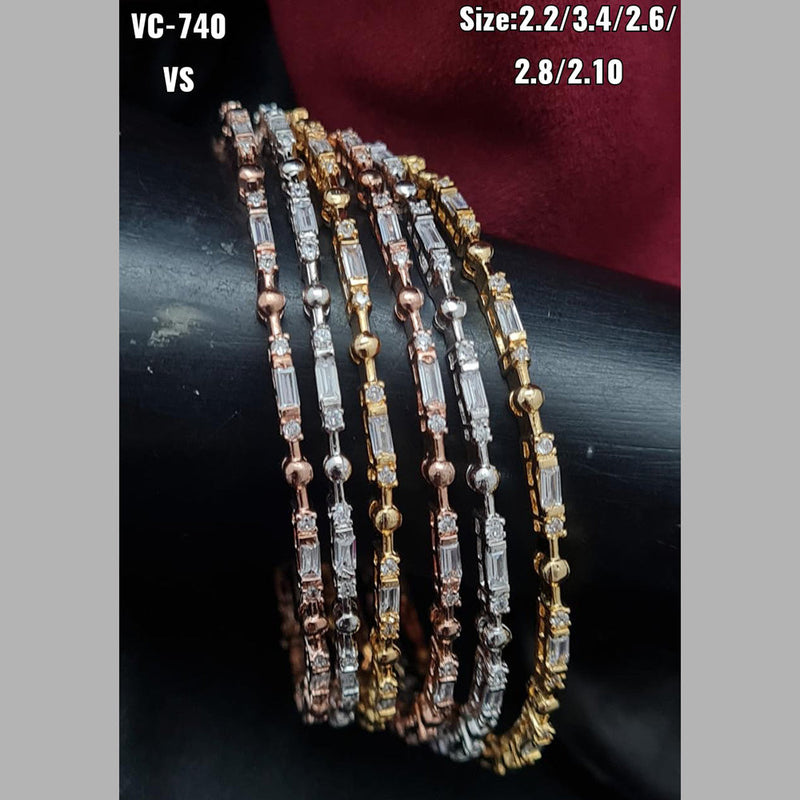 Vivah Creations  AD Stone Bangles Set