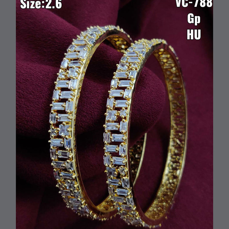 Vivah Creations  AD Stone Bangles Set