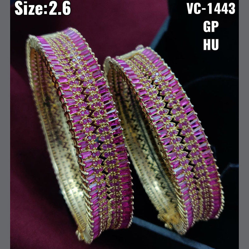 Vivah Creations  AD Stone Bangles Set