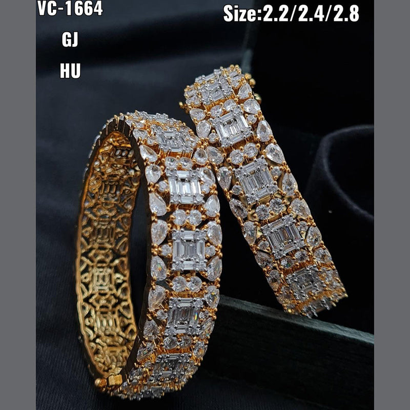 Vivah Creations  AD Stone Bangles Set