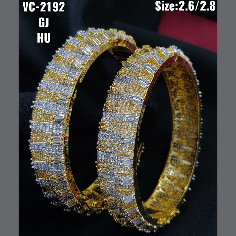 Vivah Creations  AD Stone Bangles Set