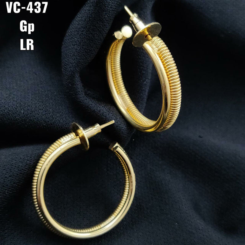 Vivah Creations Gold Plated Designer Dangler Earrings