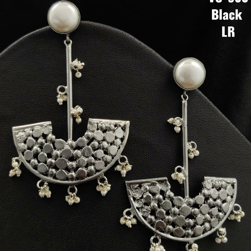 Vivah Creations Oxidised Plated Designer Dangler Earrings