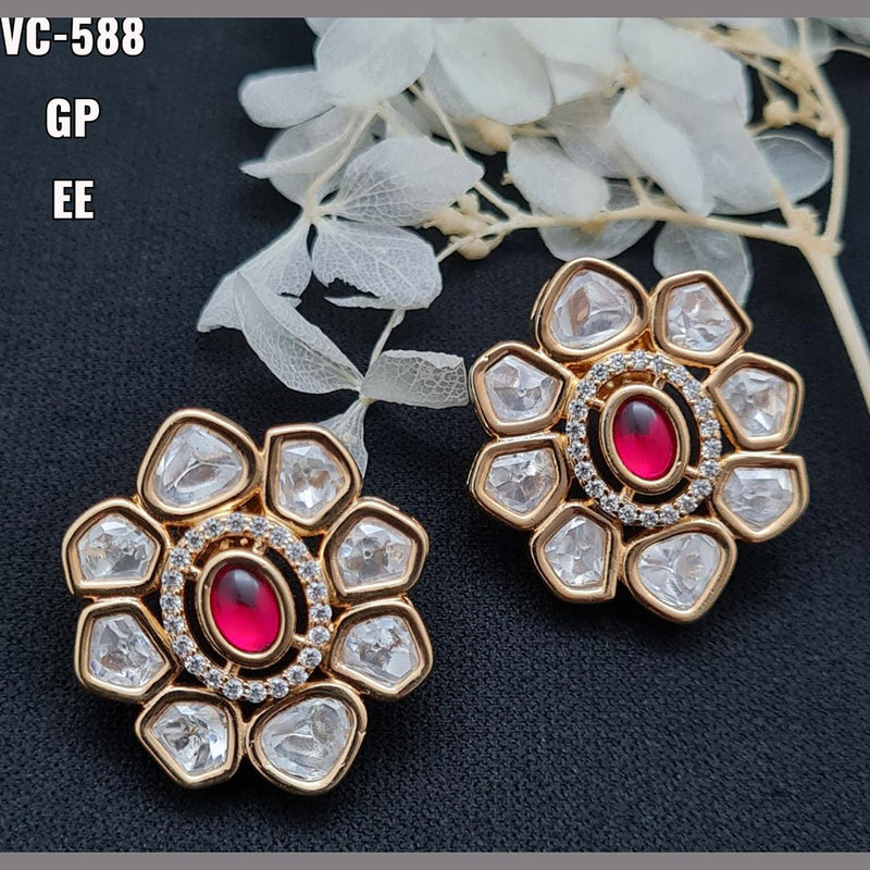 Buy Precious Stone Stud Earrings / Choose Your Stone Color and Size / Opal  / Amythst / Amazonite / Rose Quartz / Unakite / Unique Gifts for Her Online  in India - Etsy